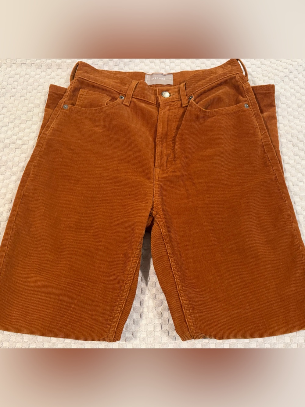 Everlane Size 26 Corduroy Pants in Rust EUC